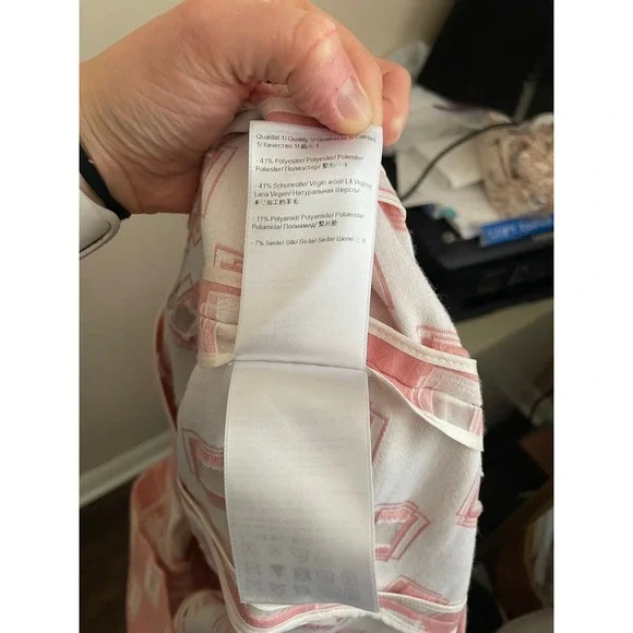 Escada Bethel Rosehip Pink Geometric Wool Silk Blend Jacket Blazer 46 Artsy Work - Picture 7 of 9